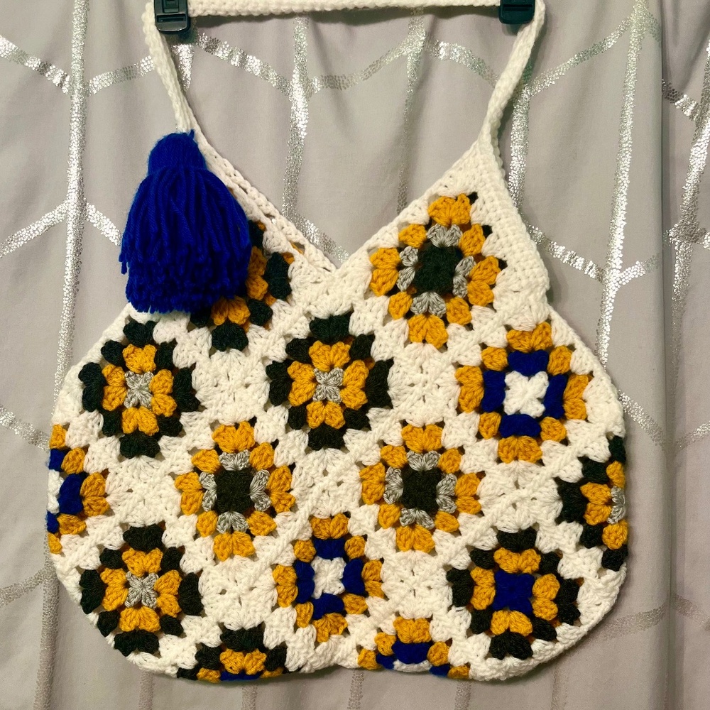 Brand new homemade crocheted boho purse